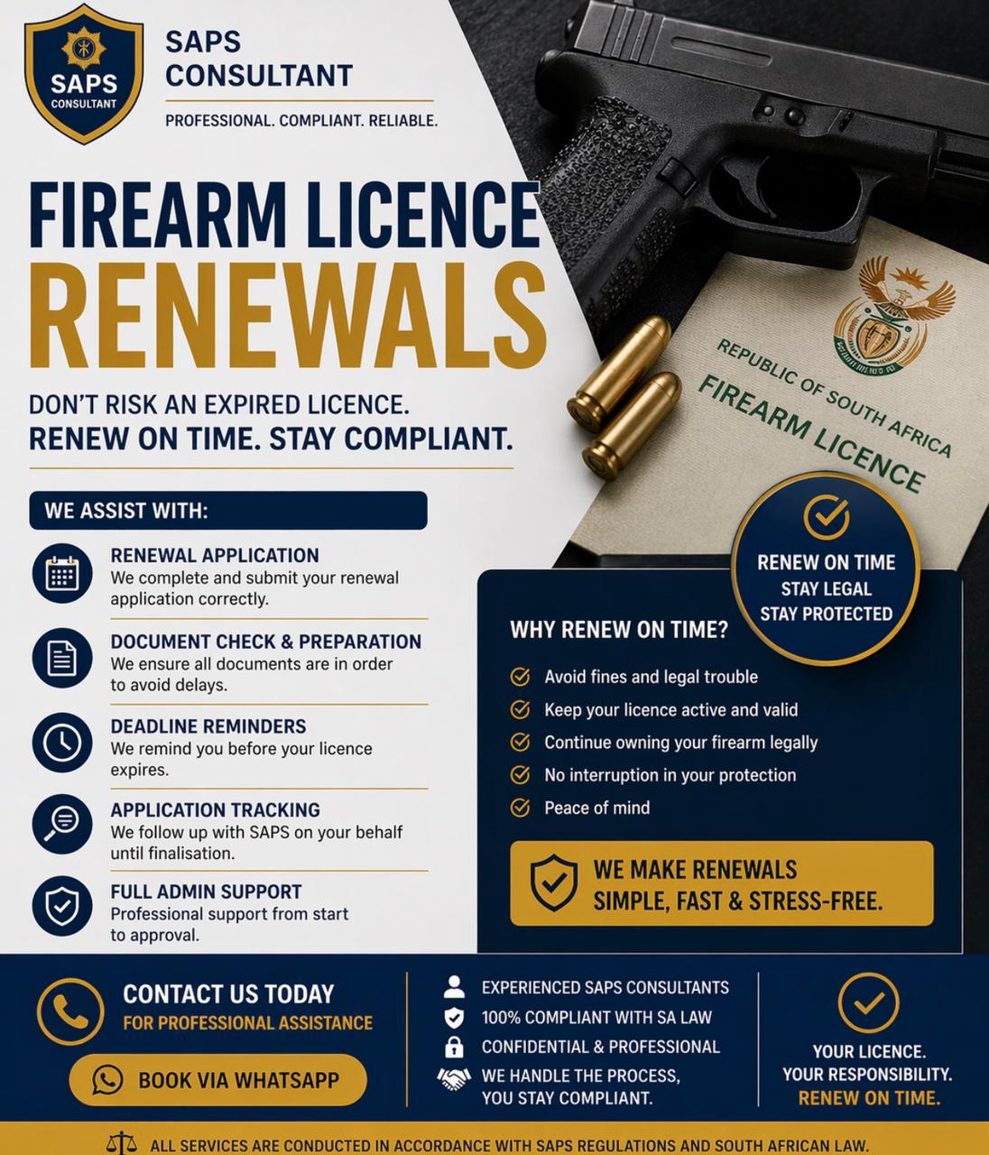 Renewal of licence