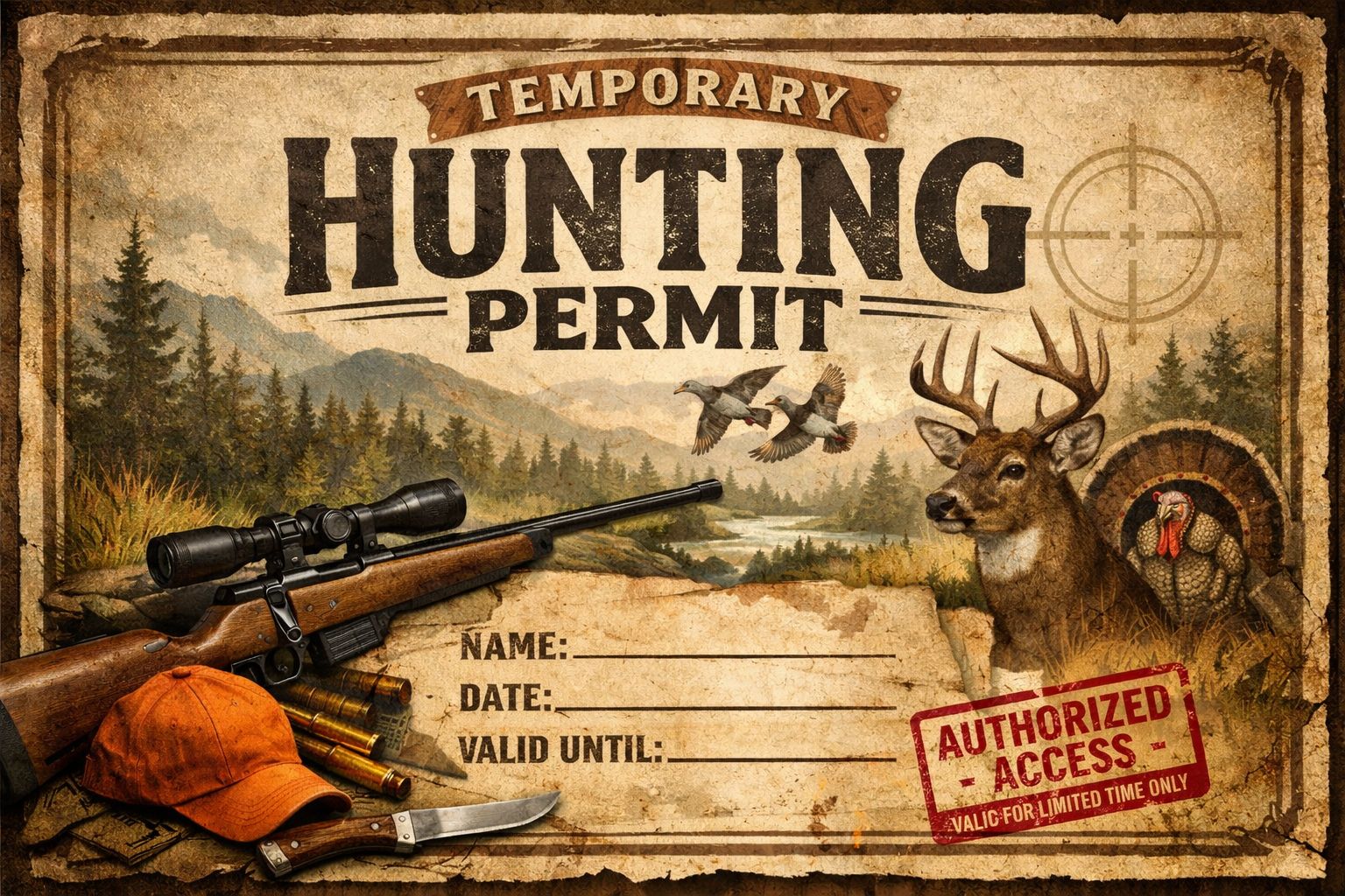 temporary hunting permits