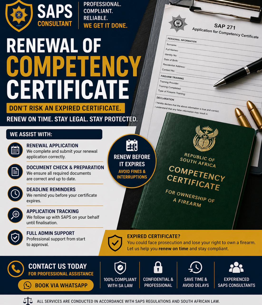 Renewal of competency